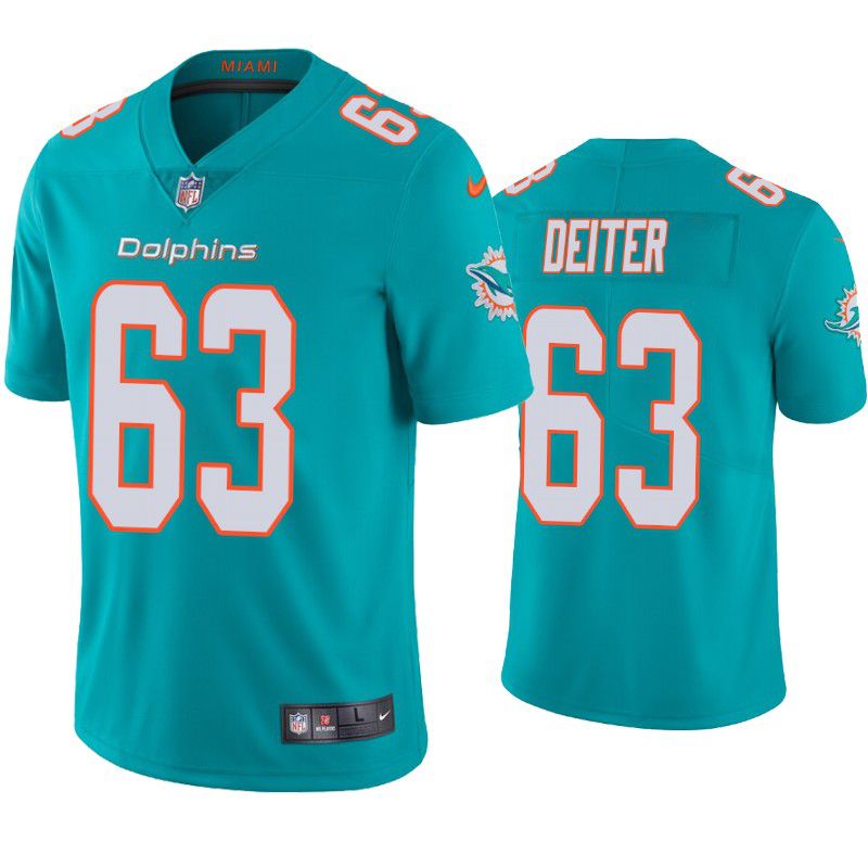 Men Miami Dolphins 63 Michael Deiter Nike Green Limited NFL Jersey